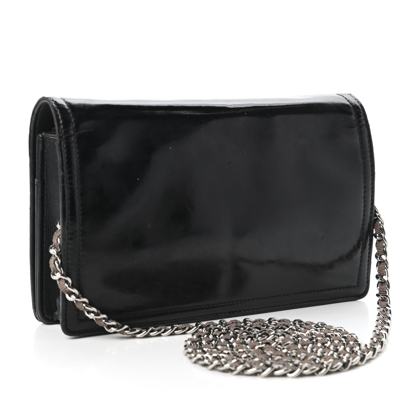 Vinyl Small Lipstick Flap Black