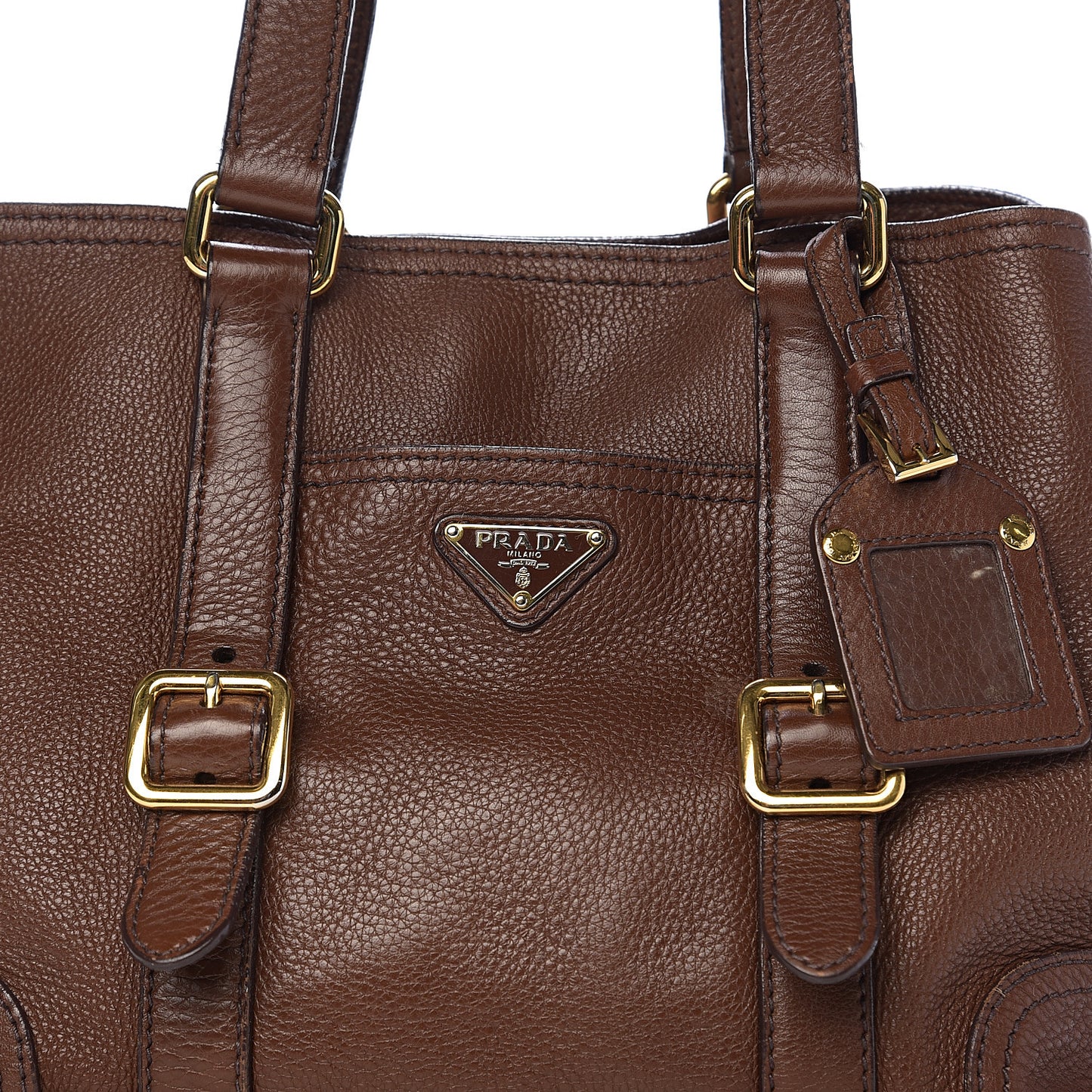 Vitello Daino Shoulder Bag Bruciato
