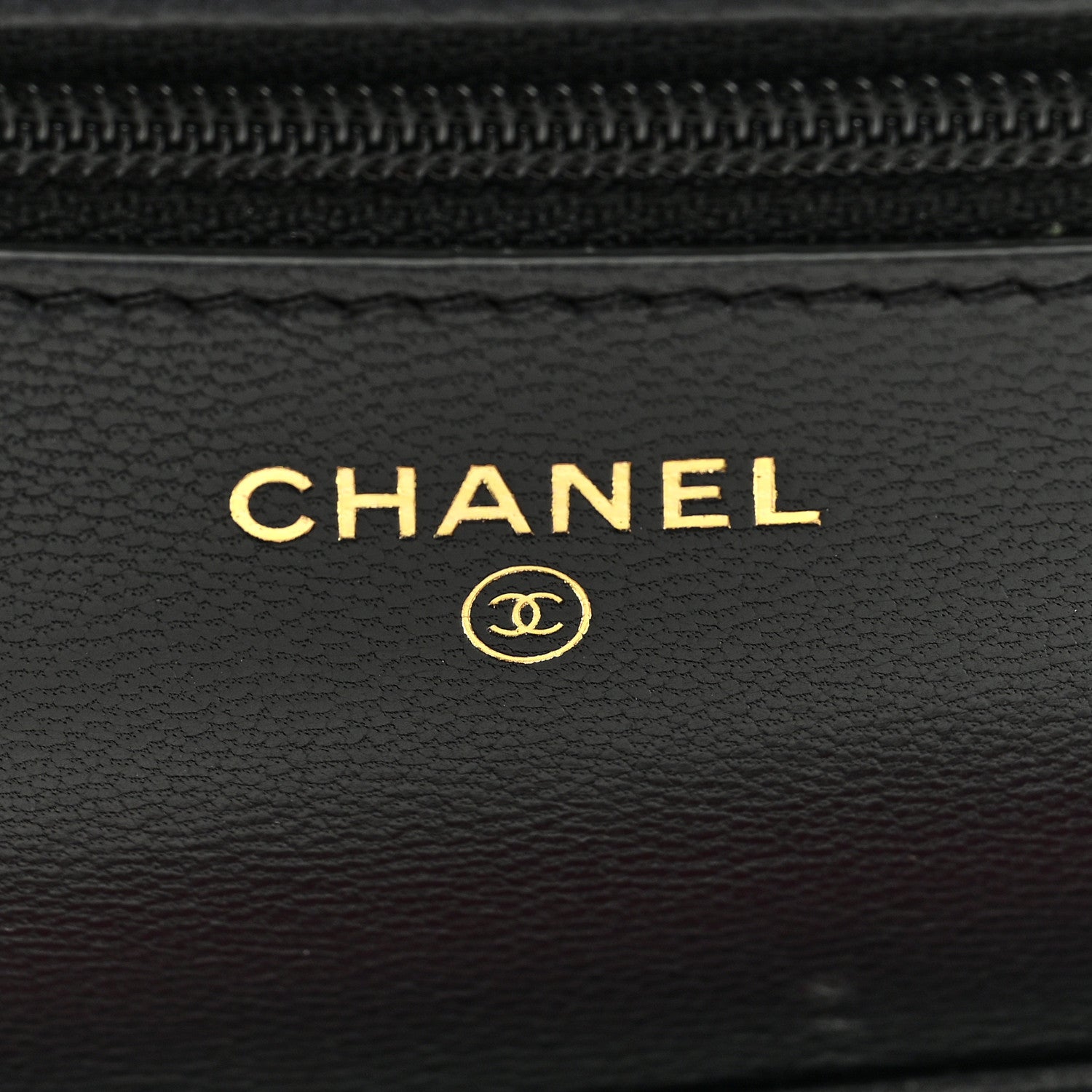 Chanel Goatskin Quilted Timeless CC Wallet On Chain WOC Black 6 of 9