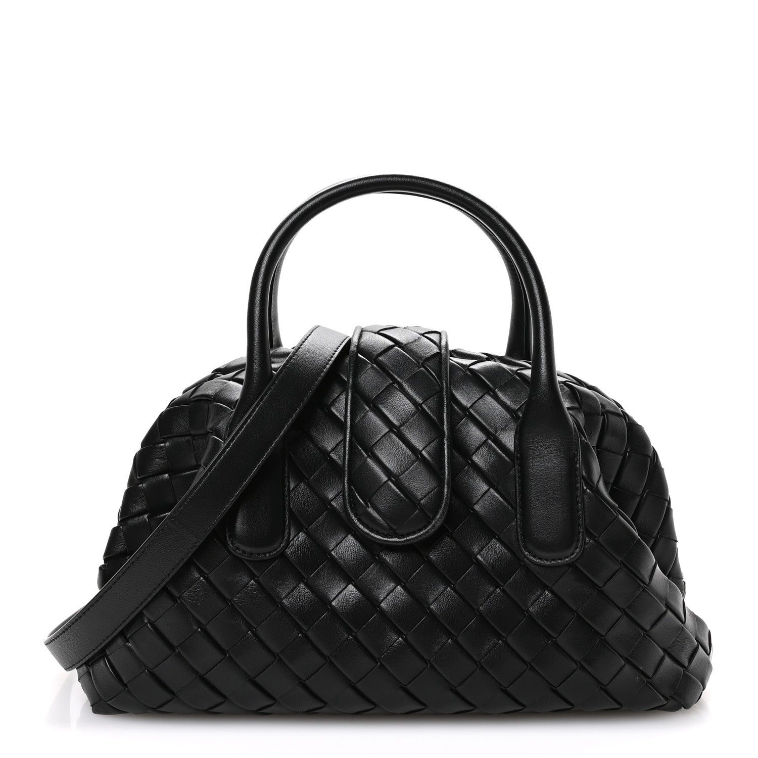 Bottega Veneta Nappa Intrecciato Teen The Lauren 1980 Bauletto Black 1 of 12