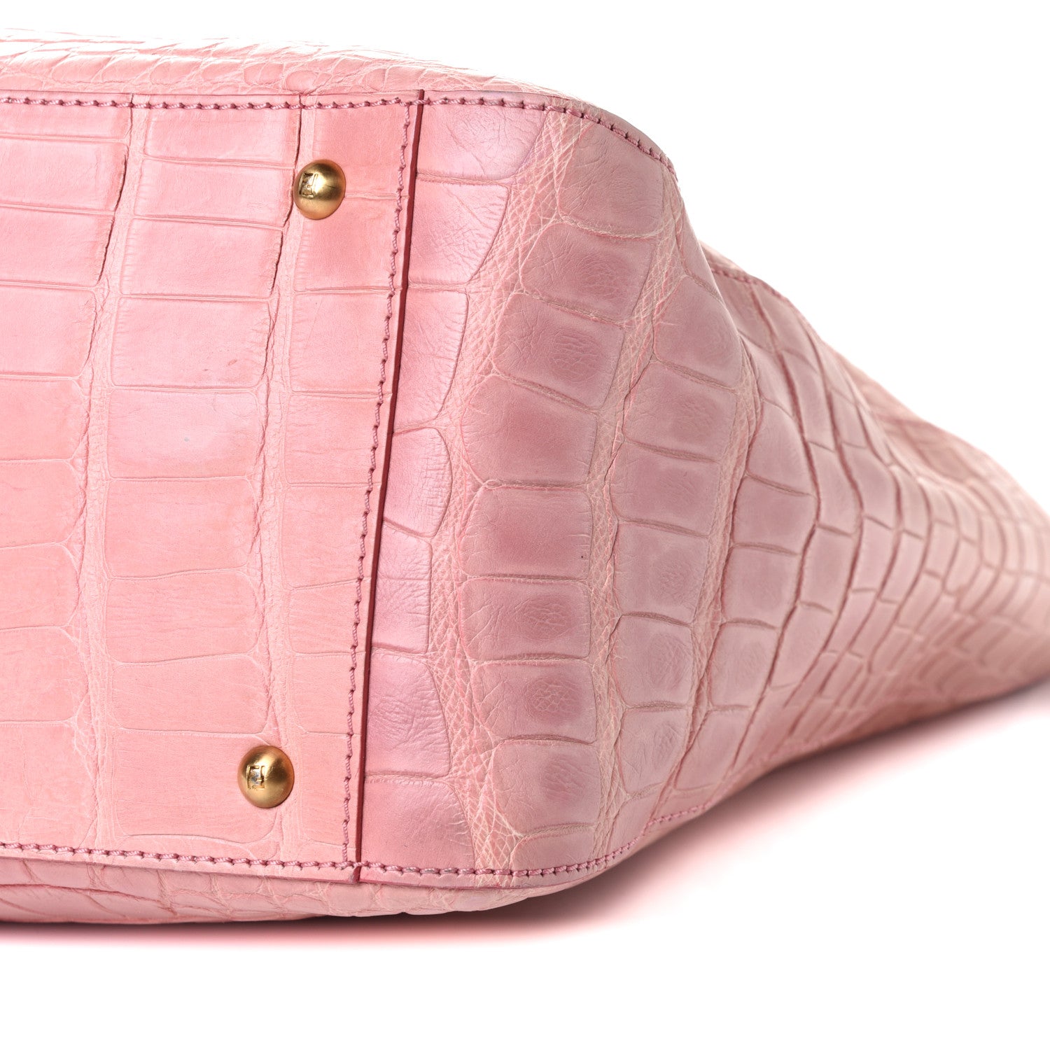 Fendi Alligator Large Twins Tote Pink 18 of 18