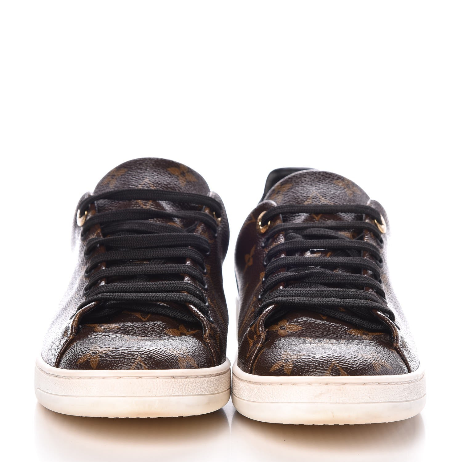 Louis Vuitton Patent Monogram Frontrow Sneakers 39 2 of 12