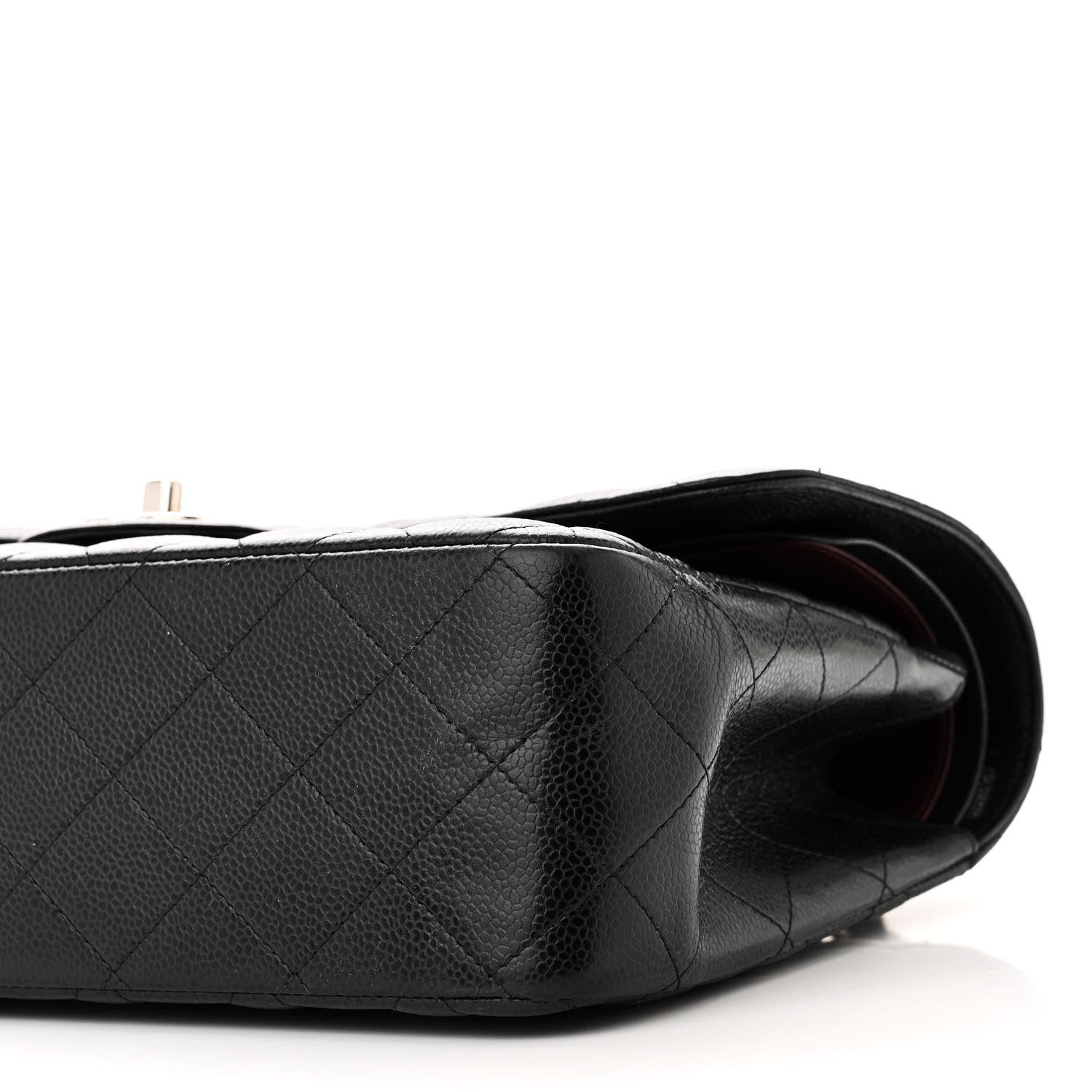 Chanel Caviar Quilted Jumbo Double Flap Black 10 of 12