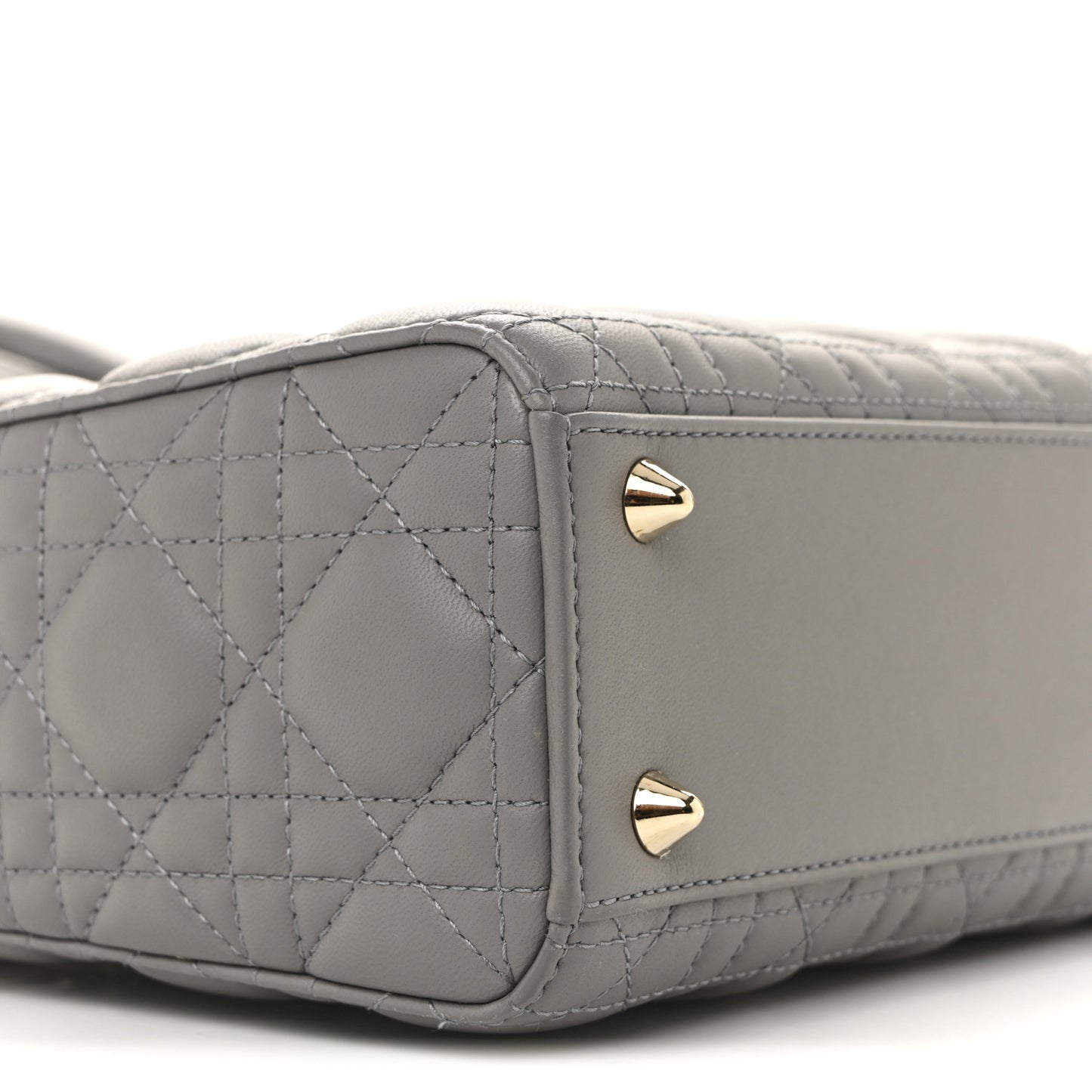 Lambskin Cannage Small My ABCDior Lady Dior Grey