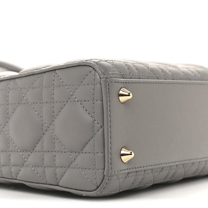 Christian Dior Lambskin Cannage Small My ABCDior Lady Dior Grey 9 of 12