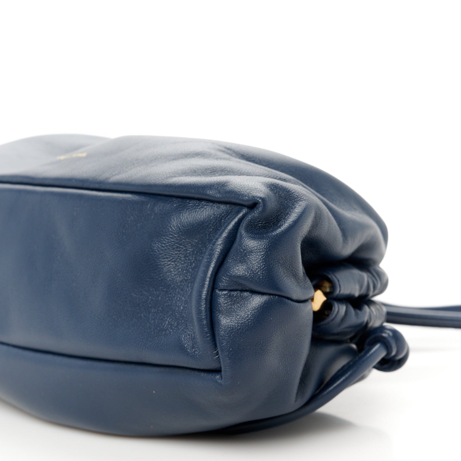Mansur Gavriel Lambskin Mini Cloud Clutch  Blue 10 of 10