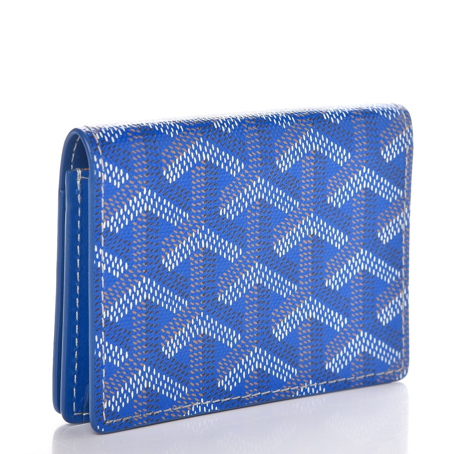 Goyardine Business Card Holder Sky Blue