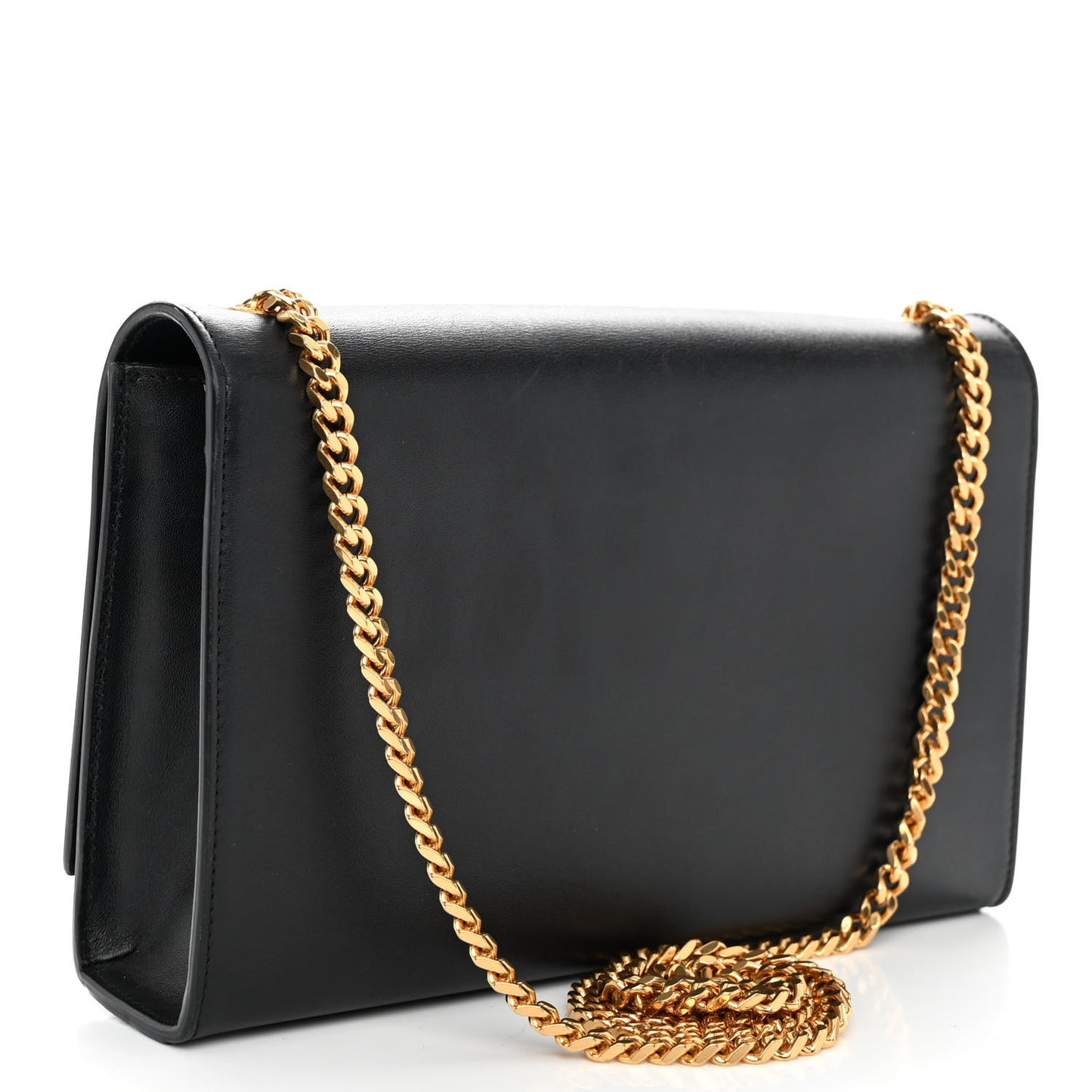 Smooth Calfskin Medium Classic Monogram Kate Tassel Satchel Black