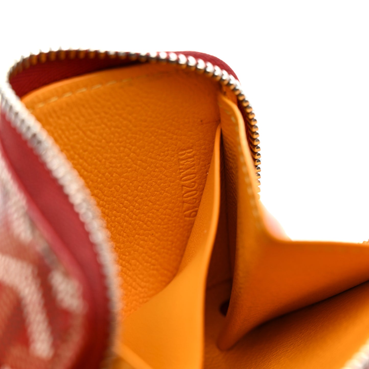 Goyardine Compact Wallet Red