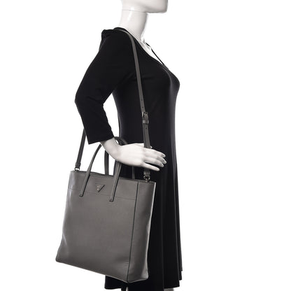 Prada Saffiano Soft Tote Marmo 2 of 10