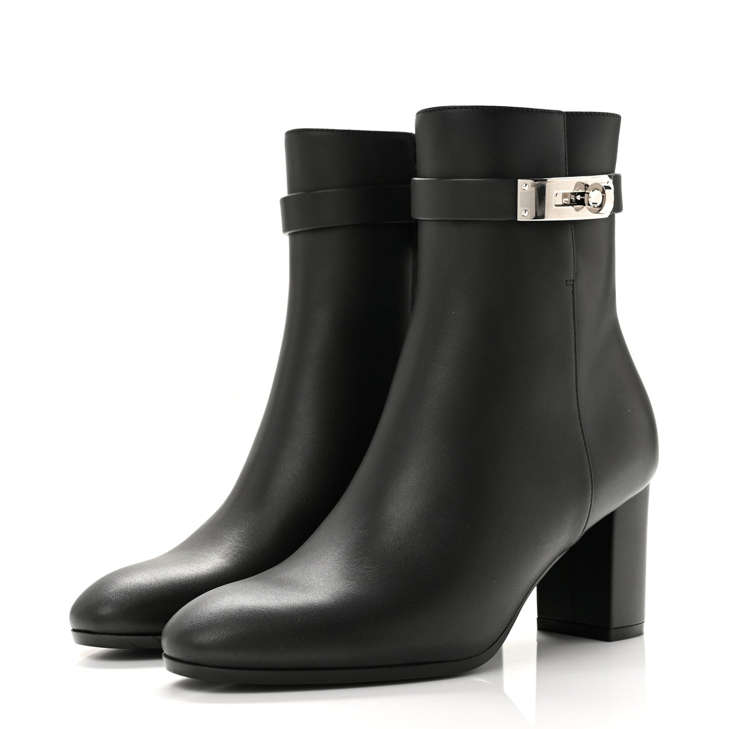 Hermes Calfskin Saint Germain Ankle Boots 36 Black 4 of 10