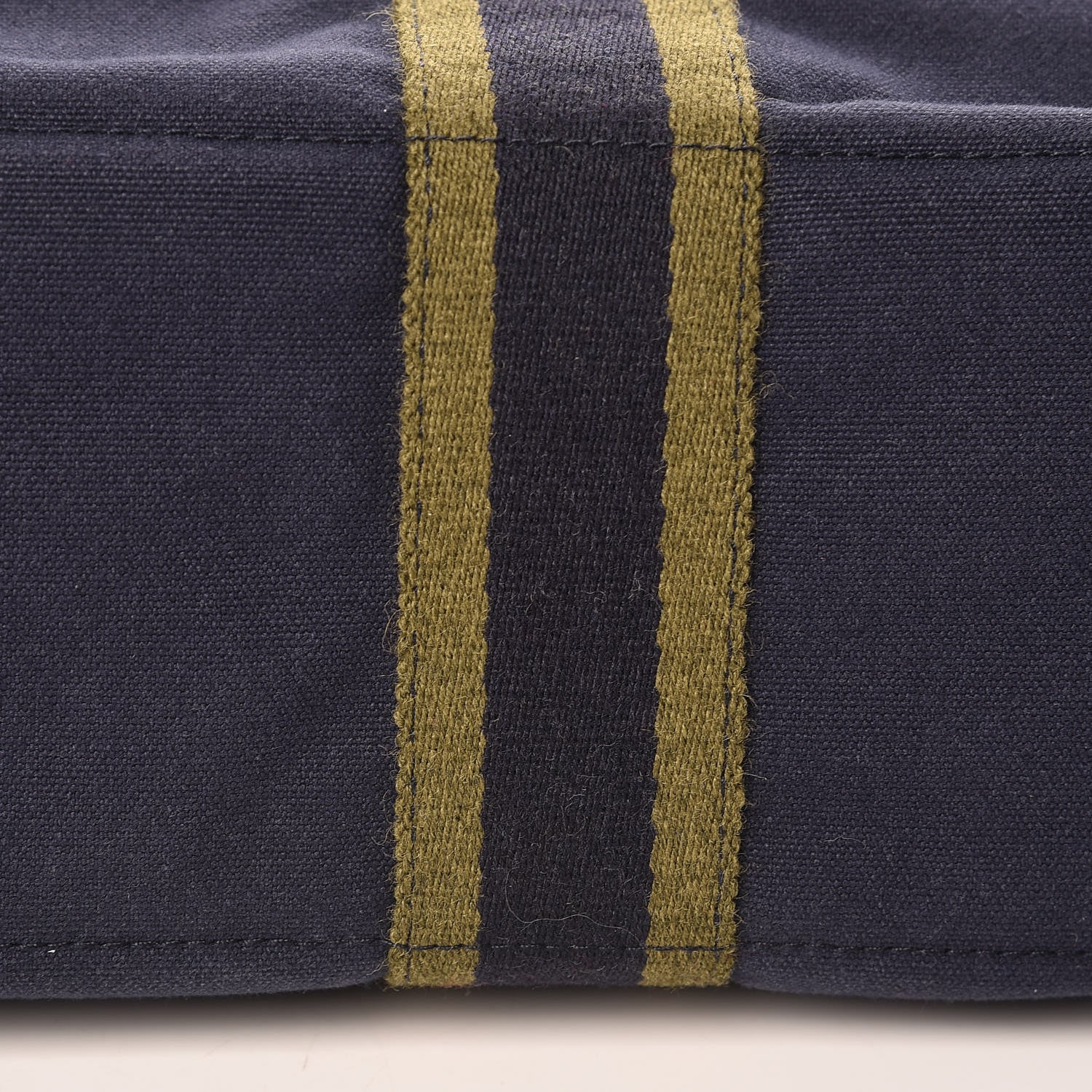 Hermes Canvas Fourre Tout MM Navy 16 of 17