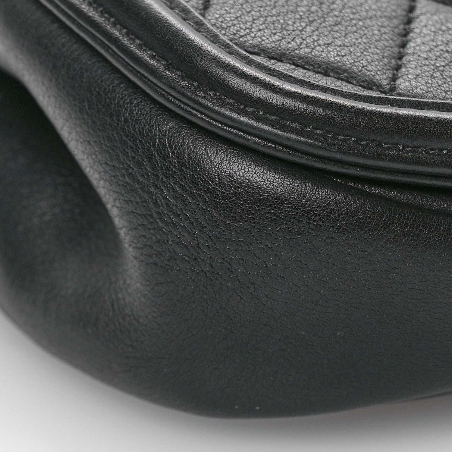 Chanel Calfskin Quilted Small Underline Flap Black 9 of 11