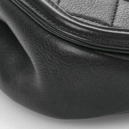 Chanel Calfskin Quilted Small Underline Flap Black 9 of 11