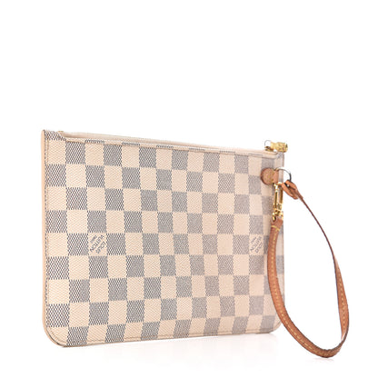 Louis Vuitton Damier Azur Neverfull MM GM Pochette 2 of 10