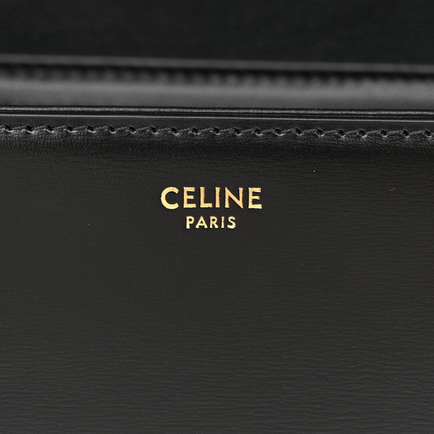 Celine Shiny Calfskin Teen Triomphe Black 6 of 11