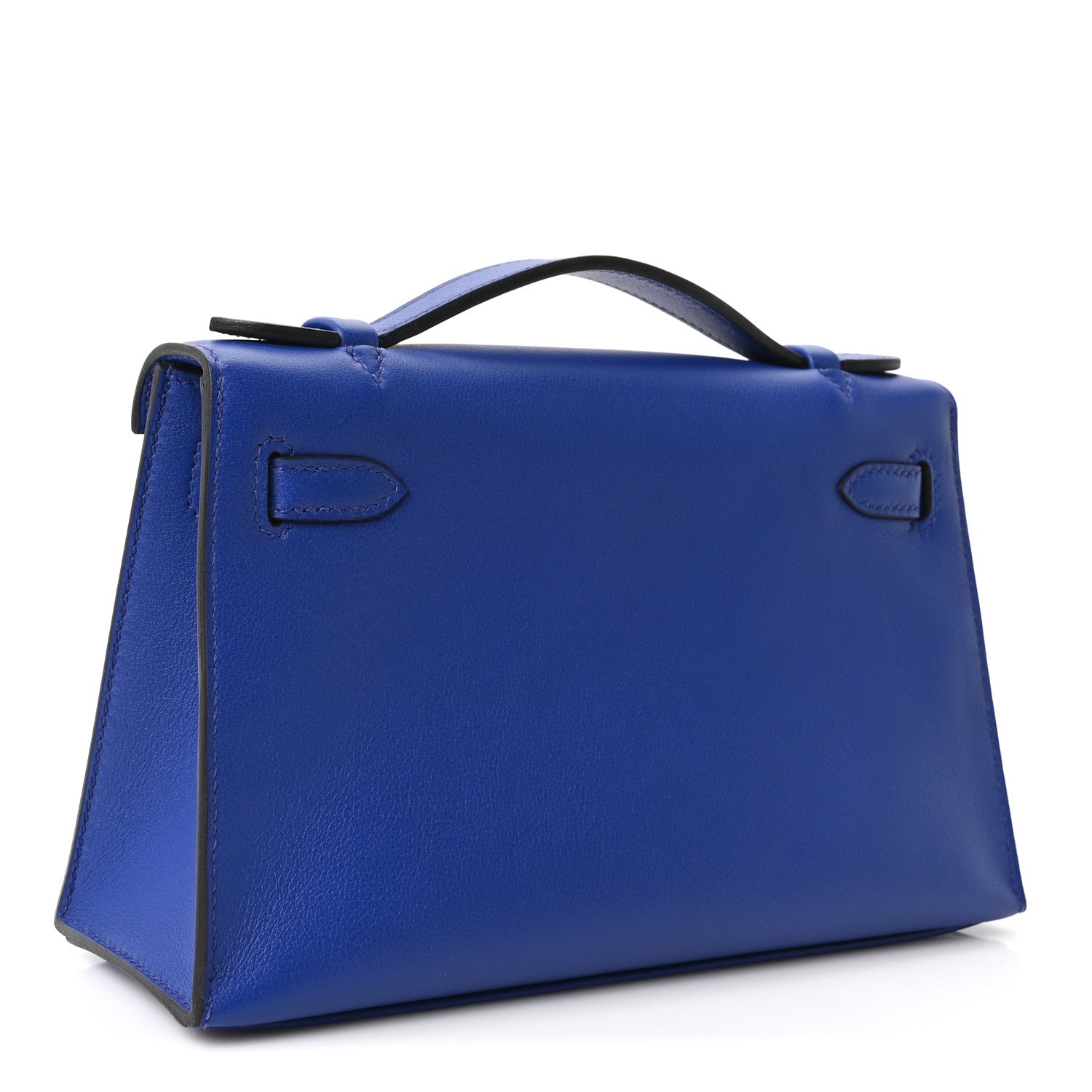 Hermes Swift Kelly Pochette Clutch Bleu Electrique 3 of 11