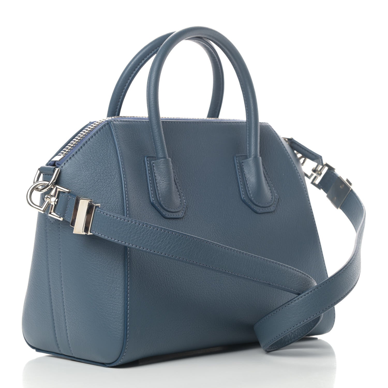 Givenchy Sugar Goatskin Small Antigona Oil Blue 2 of 4