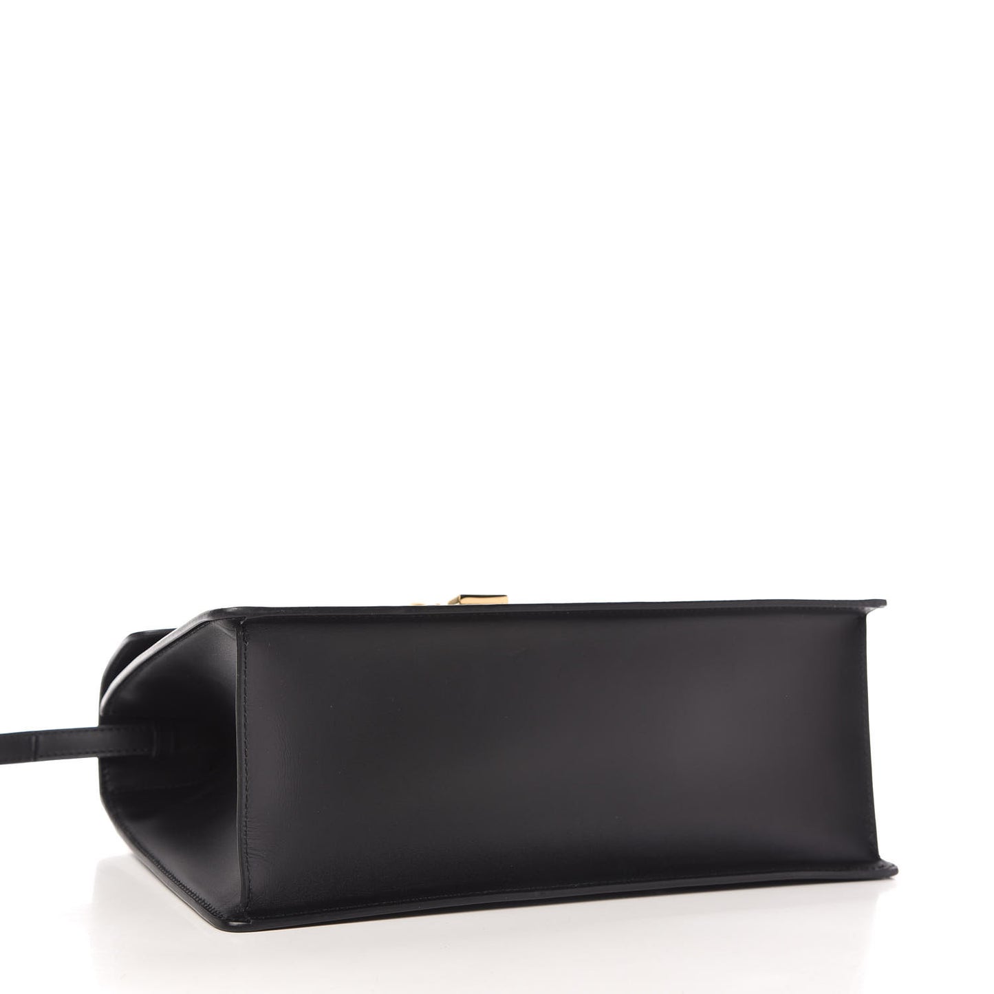 Calfskin Medium Sylvie Top Handle Bag Black