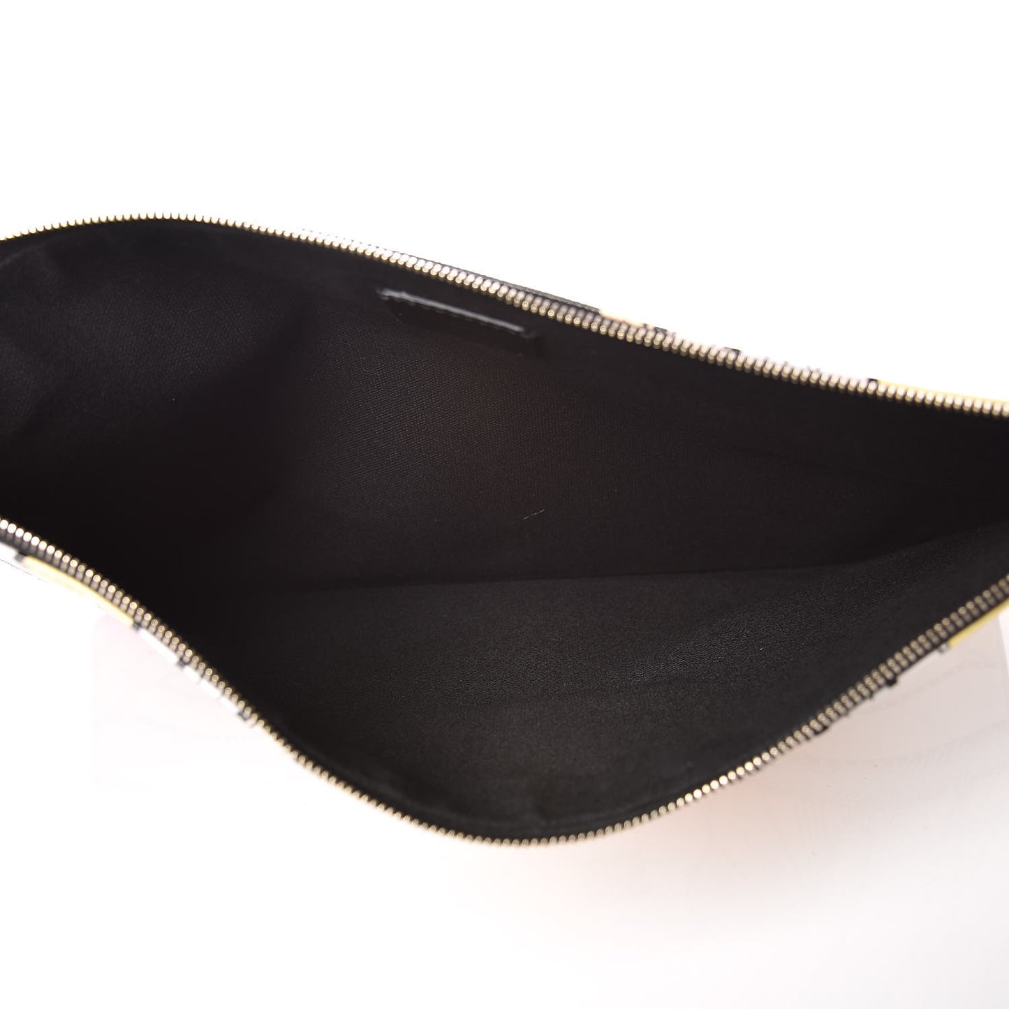 Calfskin Egyptian Print Large Flat Pouch