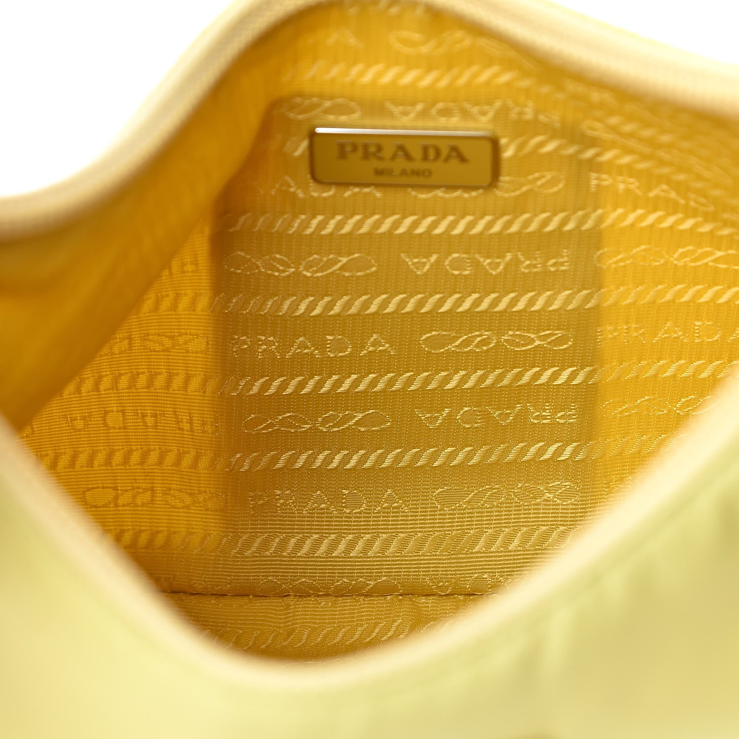 Prada Tessuto Nylon Saffiano Mini Re-Edition 2000 Bag Ananas 6 of 13