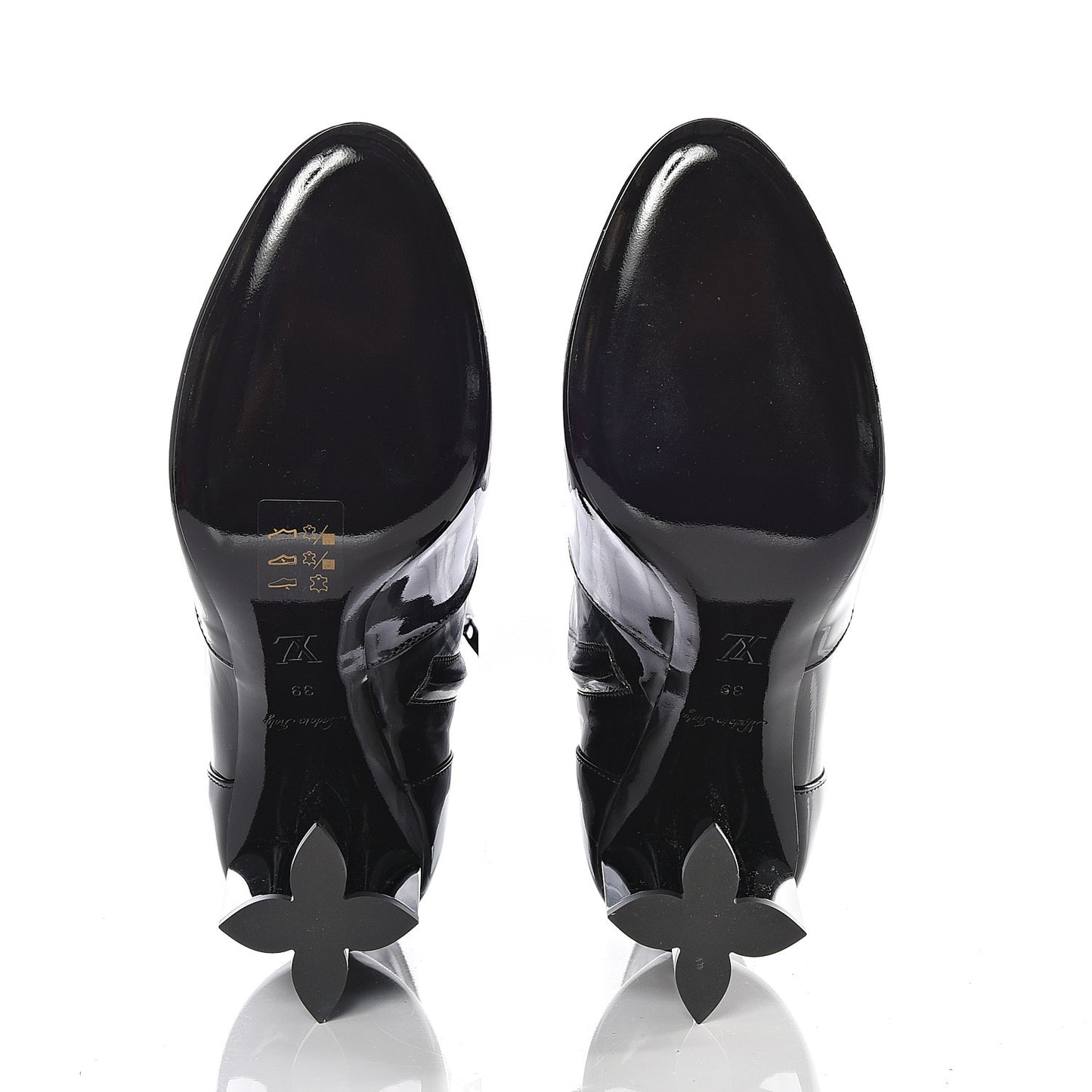 Patent Uniformes Silhouette Ankle Boots 39 Black