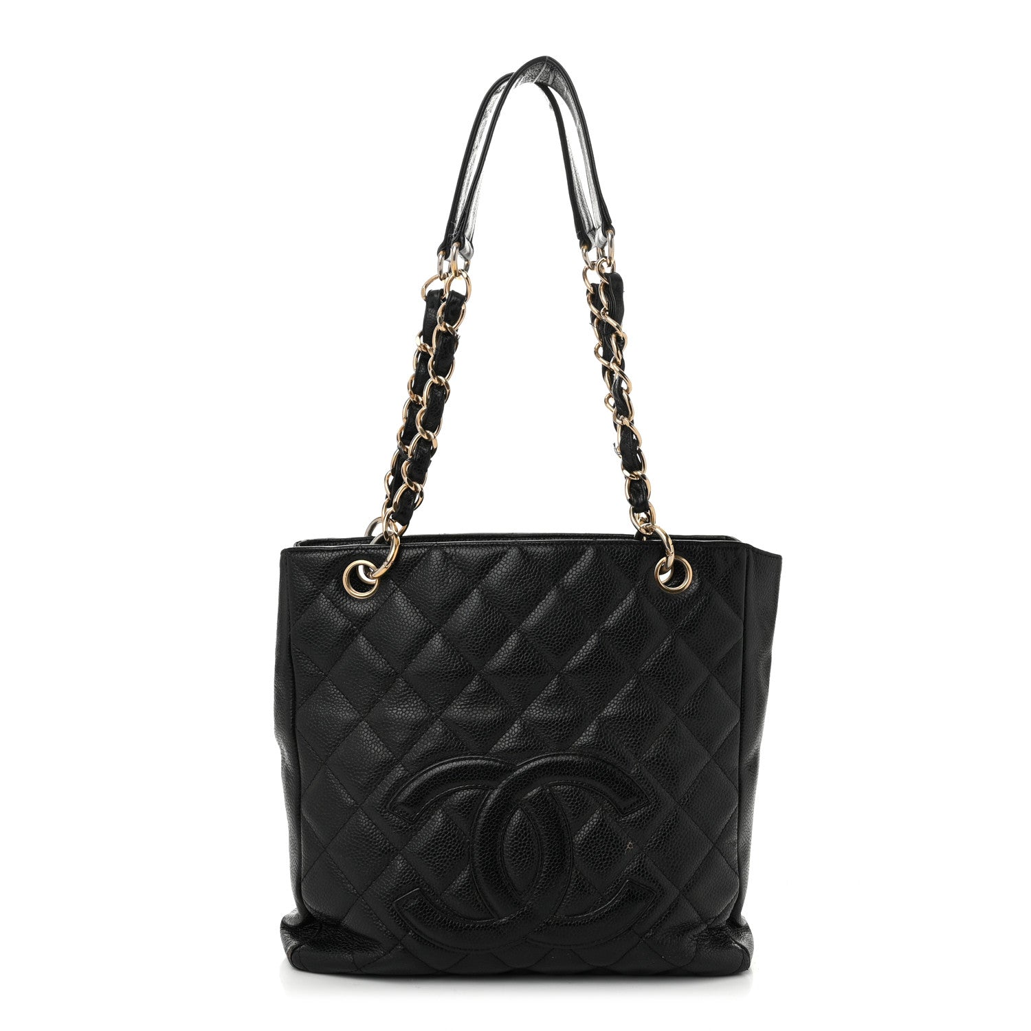 Chanel Caviar Quilted Petit Shopping Tote PST Black 1 of 13