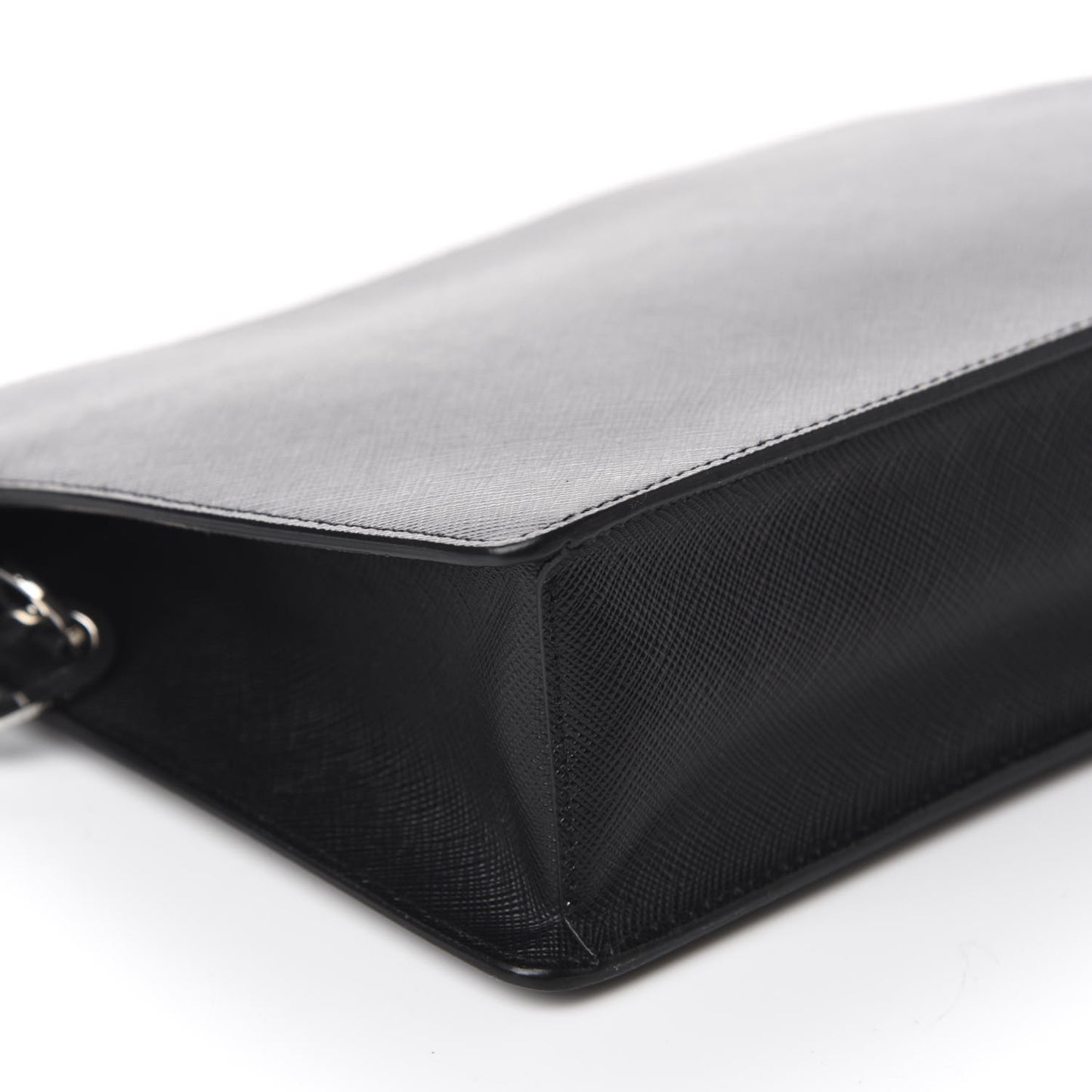 Saffiano Travel Wristlet Clutch Black