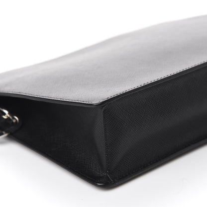 Prada Saffiano Travel Wristlet Clutch Black 6 of 11