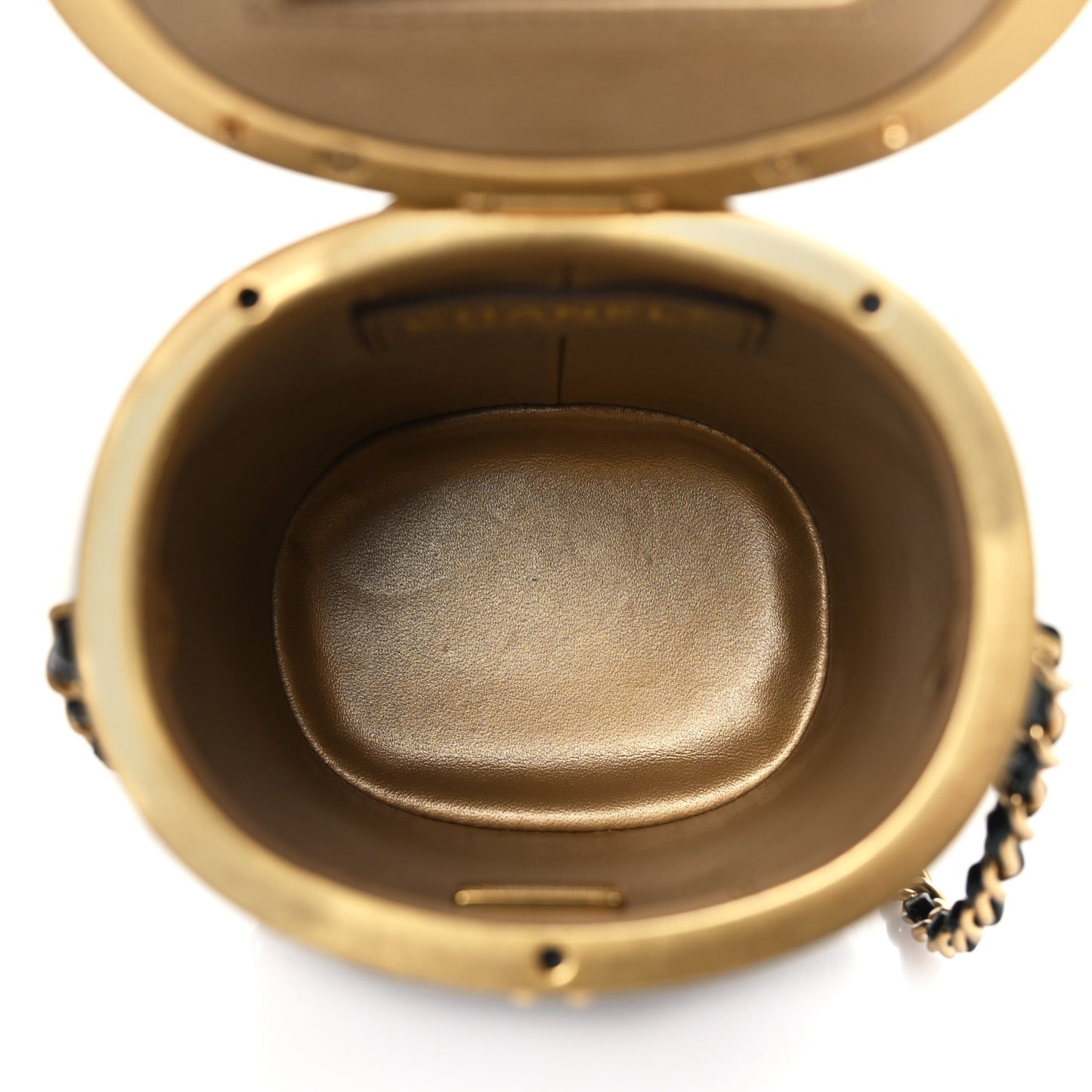 Lambskin Quilted Mini Crown Box Bag Black