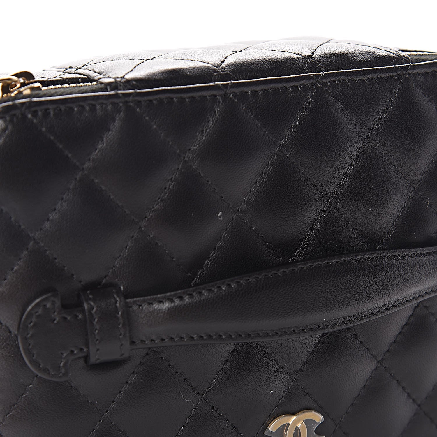Chanel Lambskin Quilted Jewelry Case Black 13 of 15