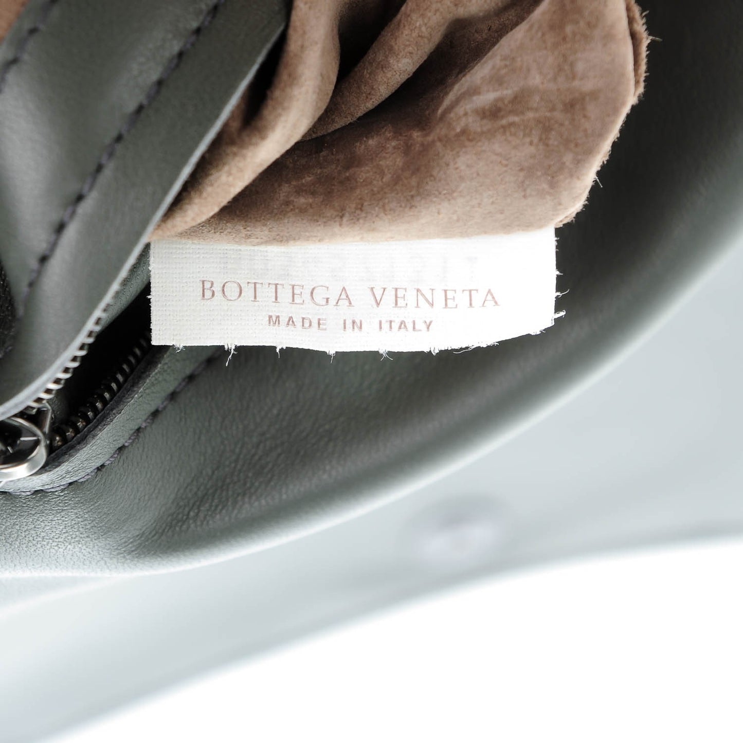 Nappa Intrecciato Small Flap Crossbody Grey