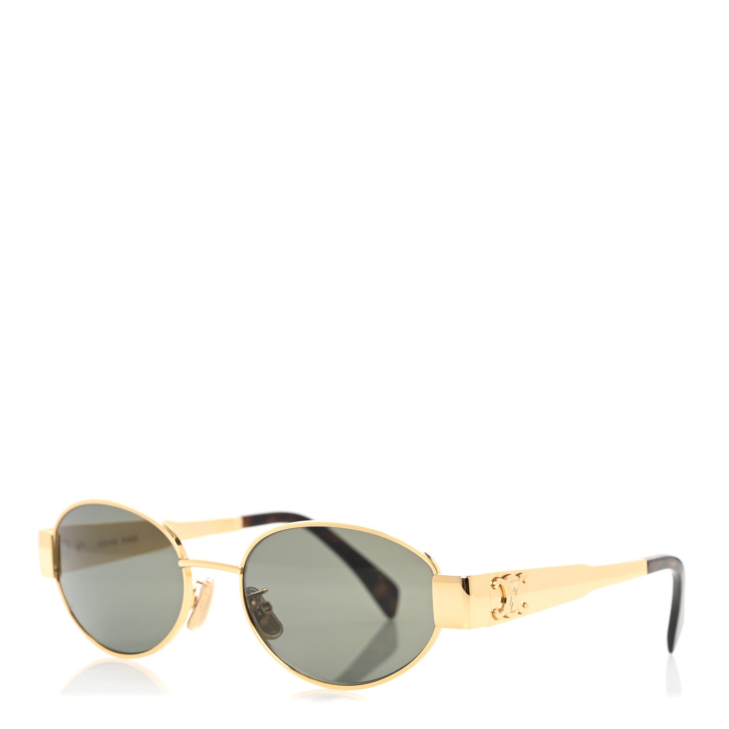 Metal Triomphe 01 Sunglasses CL40235U Gold Green