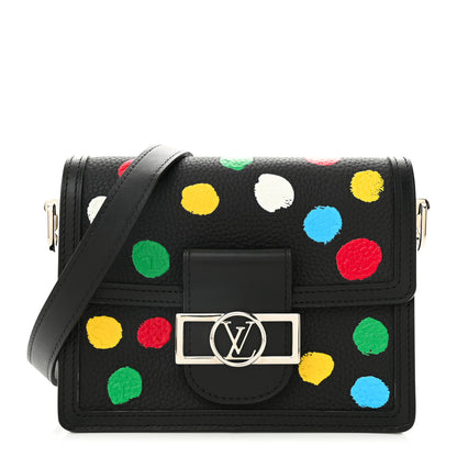 Louis Vuitton LV X YK Taurillon Dots Dauphine Mini Black 1 of 11