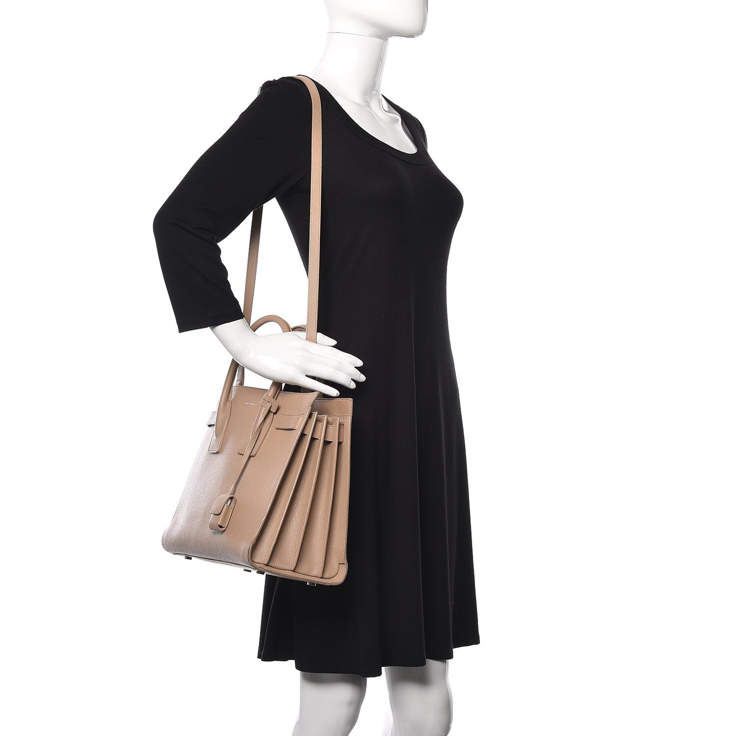 Grained Calfskin Small Sac De Jour Nude Powder