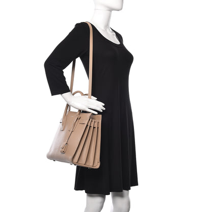Saint Laurent Grained Calfskin Small Sac De Jour Nude Powder 2 of 37