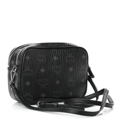 MCM Visetos Camera Crossbody Bag Black 3 of 9