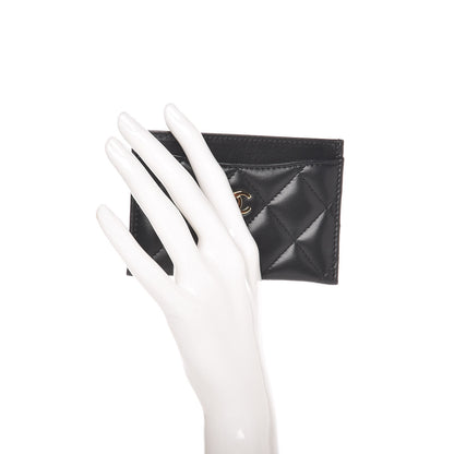 Chanel Lambskin Quilted Card Holder Black 2 of 8