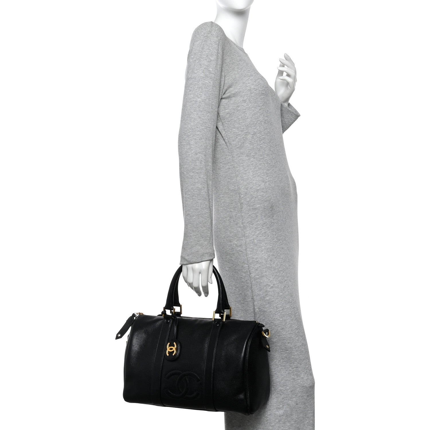 Chanel Caviar Timeless CC Duffel Bag Black 2 of 10