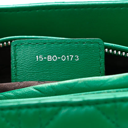 Christian Dior Lambskin Cannage Medium Lady Dior Green 6 of 14