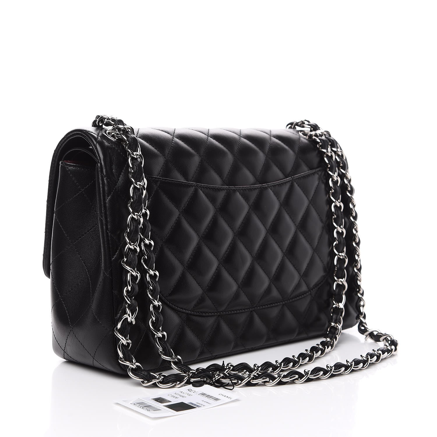 Chanel Lambskin Quilted Jumbo Double Flap Black 2 of 11