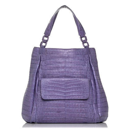 Nancy Gonzalez Crocodile Tote Violet 1 of 6
