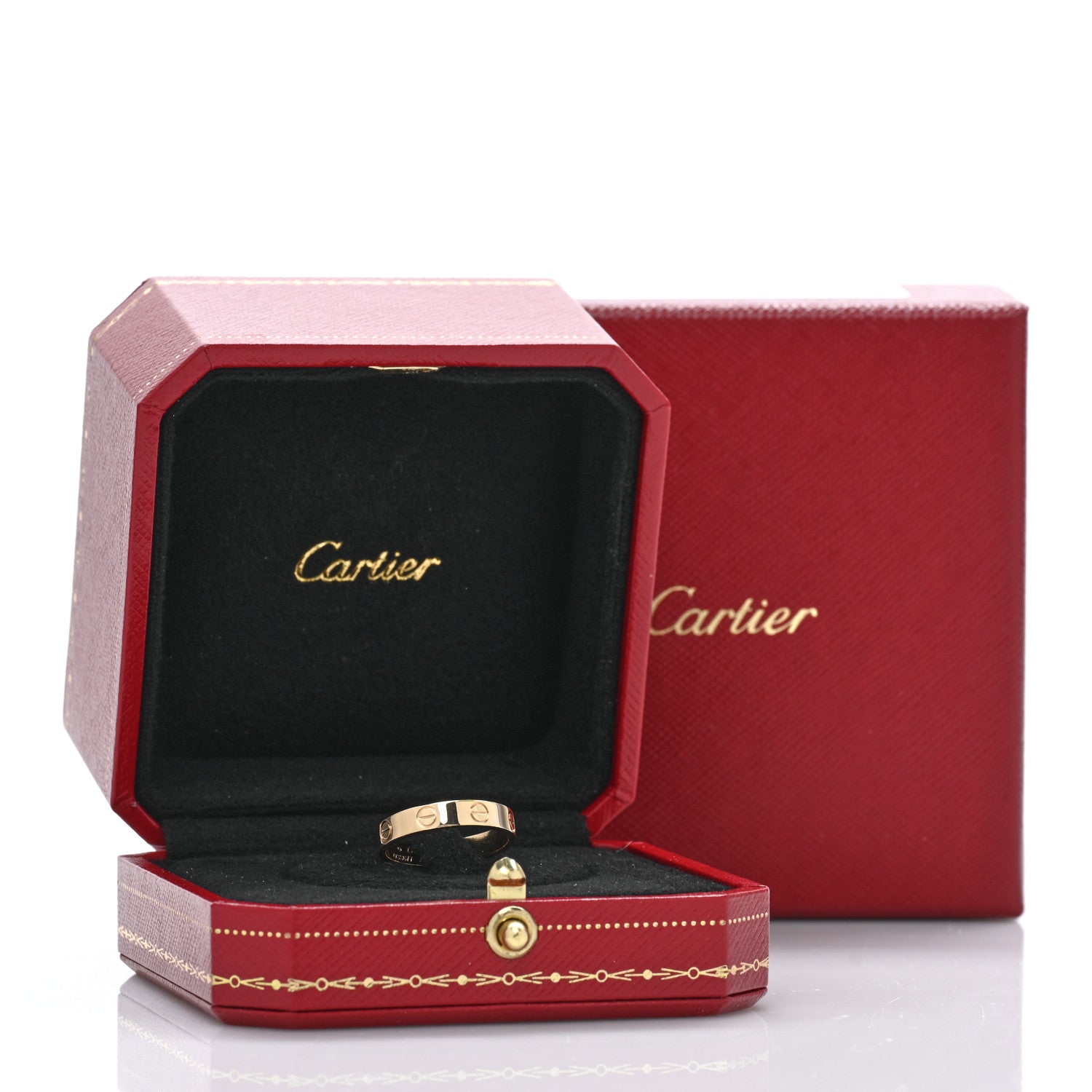 Cartier 18K Yellow Gold 3.5mm LOVE Wedding Band Ring 51 5.75 5 of 5