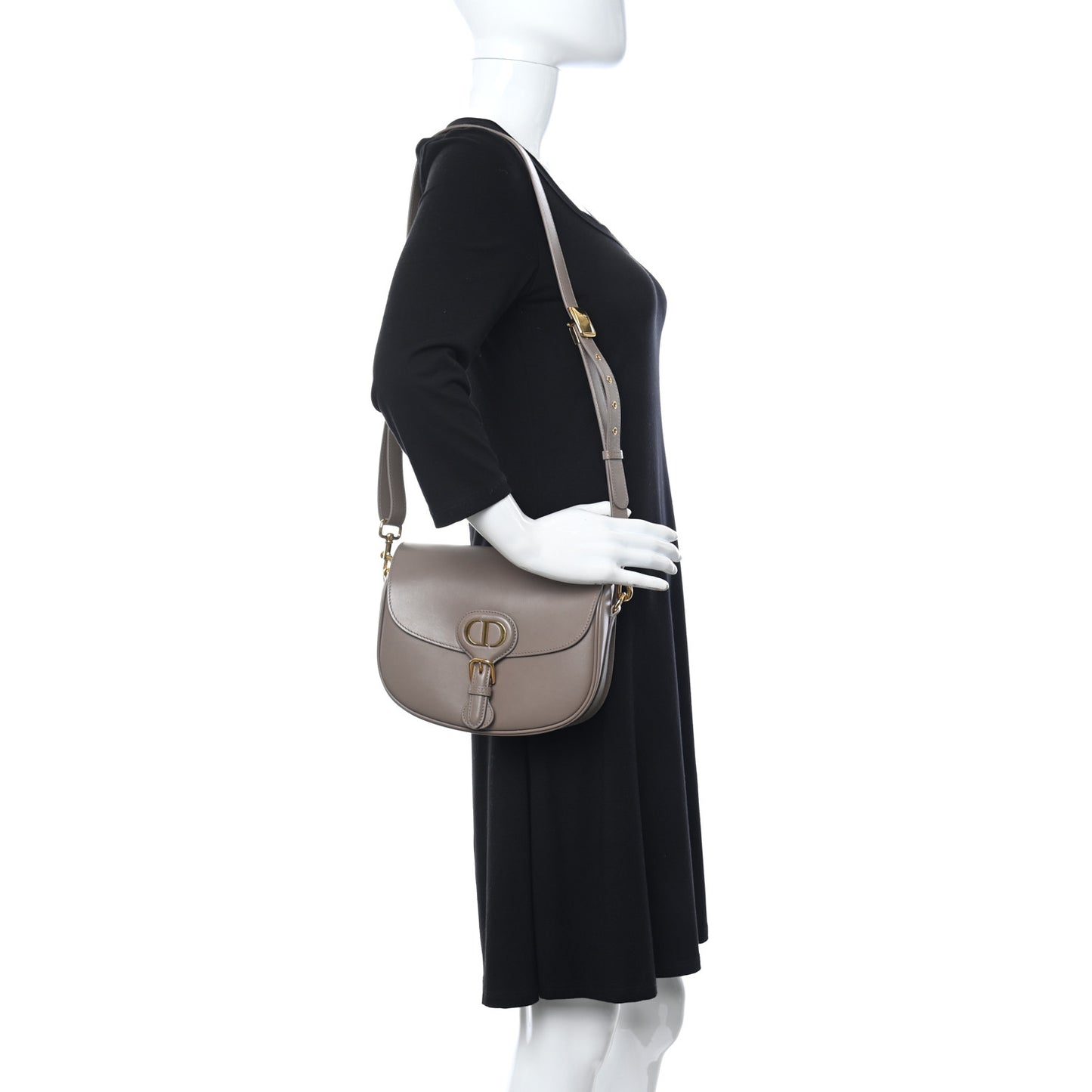 Box Calfskin Medium Bobby Flap Warm Taupe