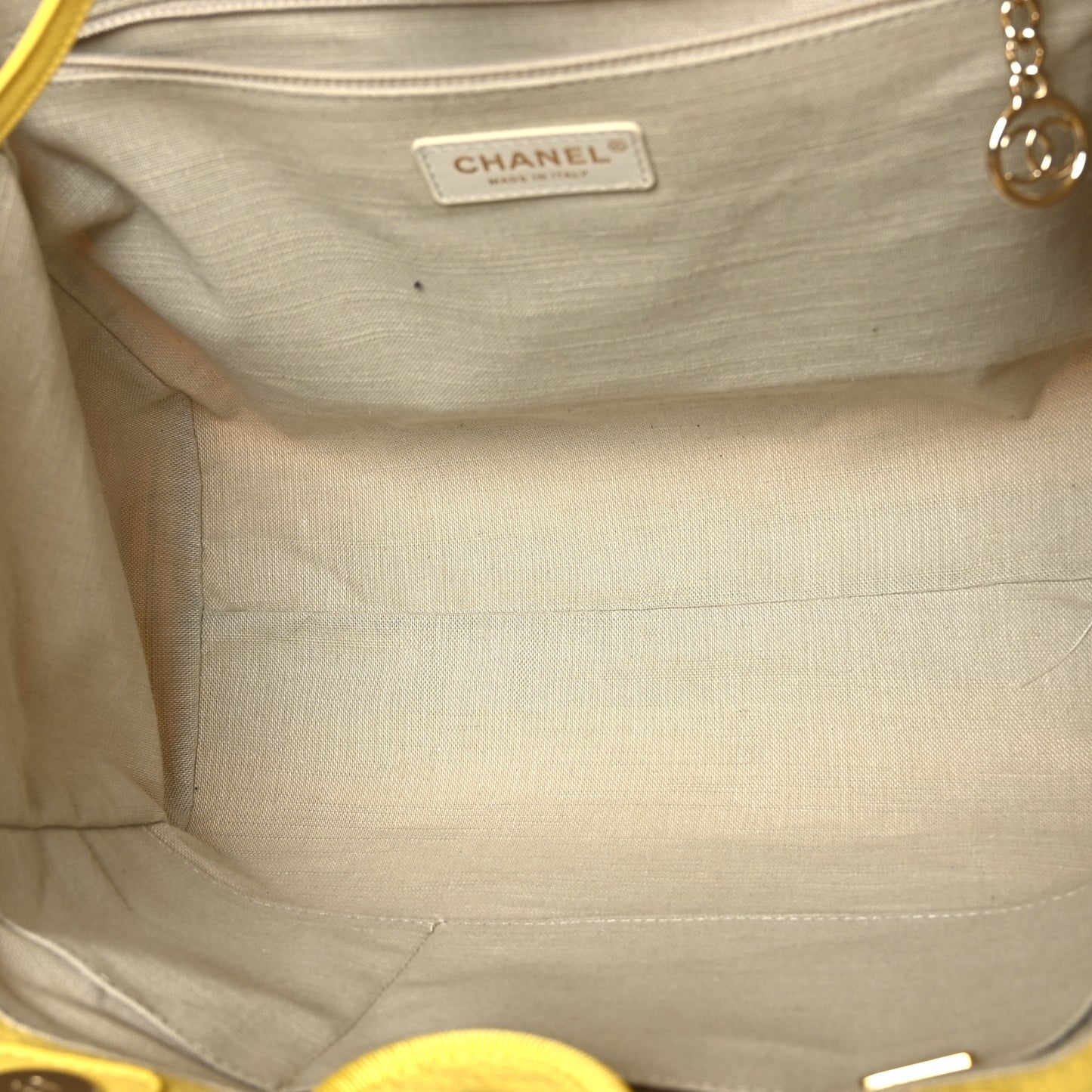 Mixed Fibers Small Deauville Tote Yellow