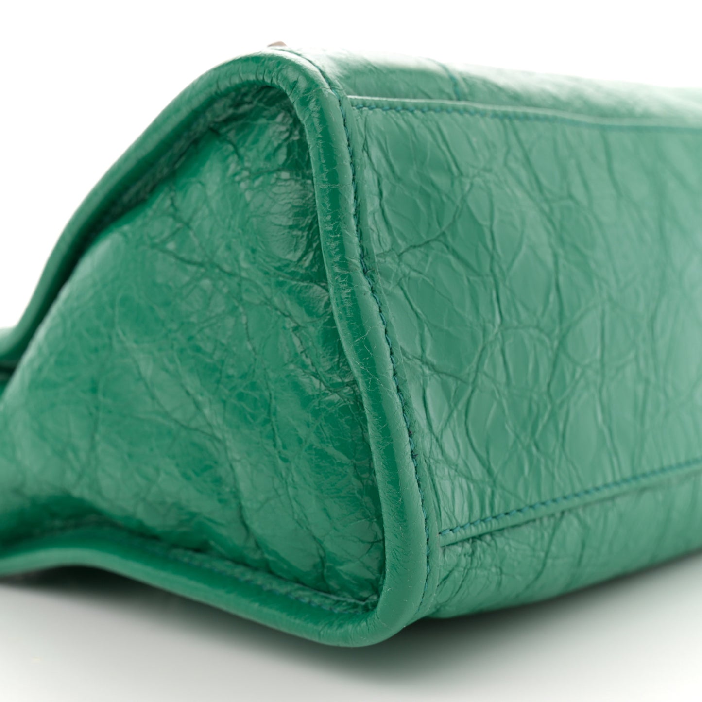 Agneau Classic Silver Hardware S City Magic Green