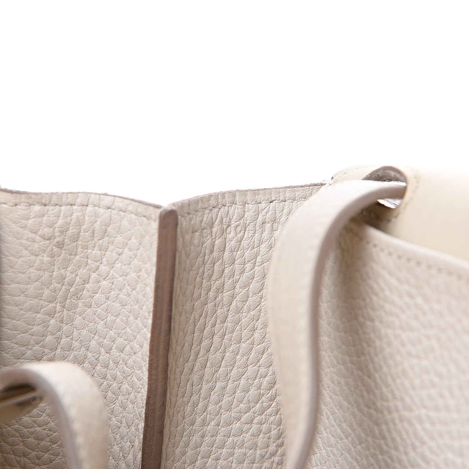 Hermes Taurillon Clemence Halzan 31 GM Craie 7 of 10