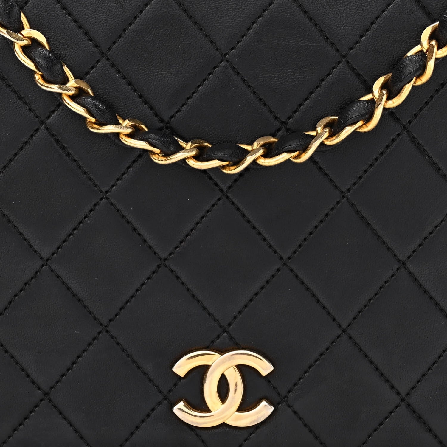 Chanel Lambskin Quilted Small Single Flap Black 8 of 12