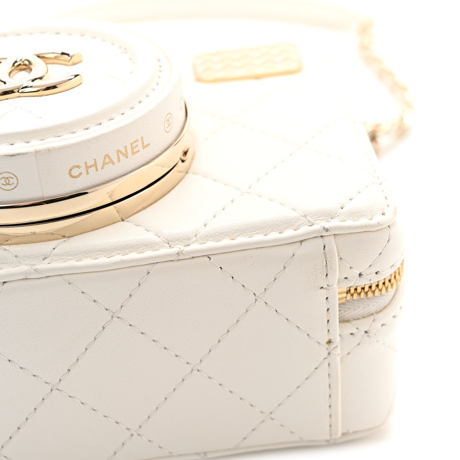Chanel Lambskin Quilted Coco Click Bag White 11 of 13