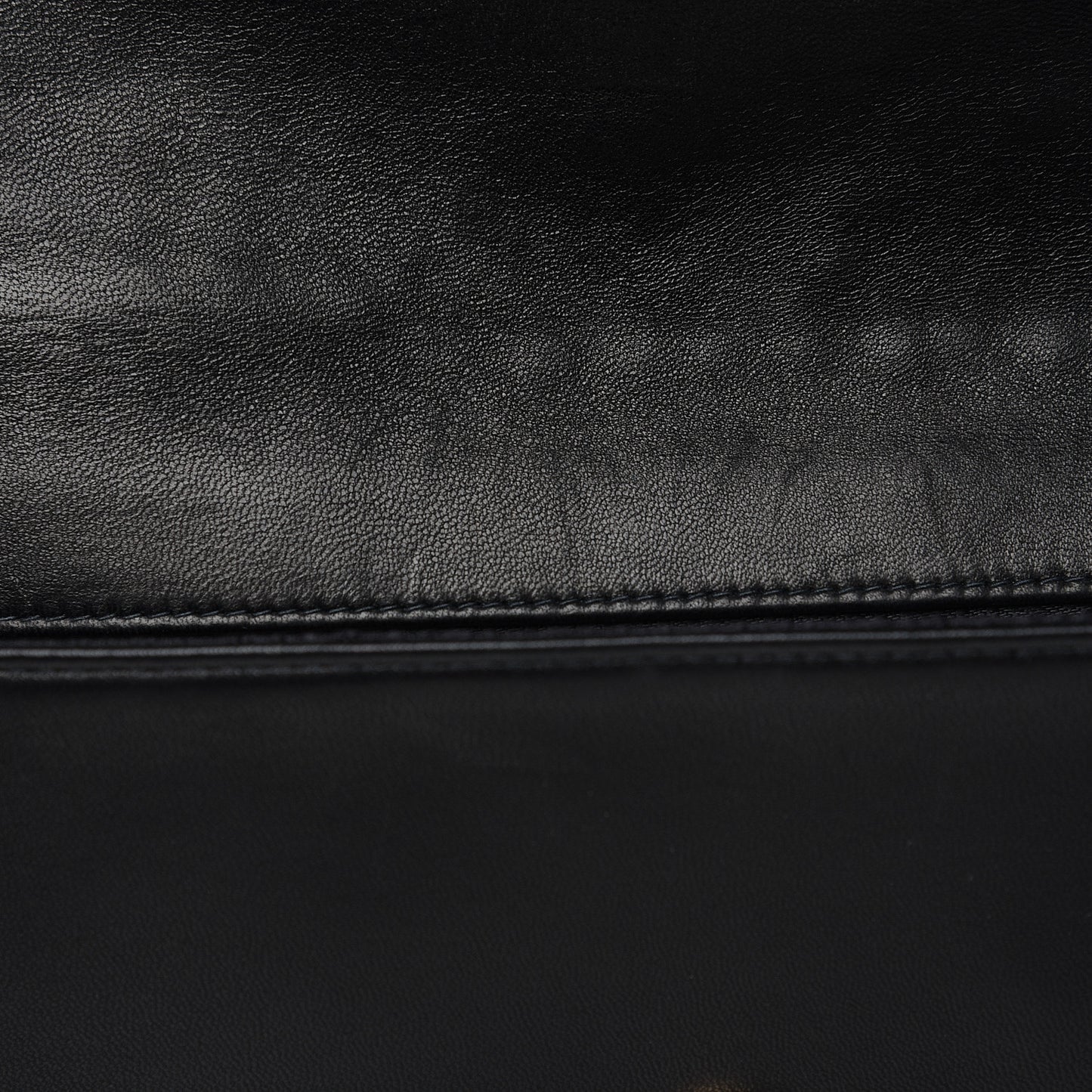 Lambskin Chain Clutch Black